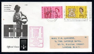 GB 1963 Libertà dalla fame con timbro a mano Stampex FDC - Foto 1 di 1