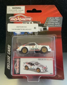 Majorette Deluxe Cars PORSCHE 934 Vaillant  white 1/64 diecast  *BOGO- PLZ READ - Picture 1 of 3