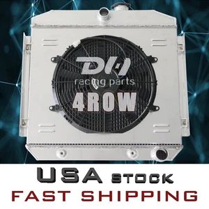 4 Row Radiator Shroud Fan For 1955-1957 Chevy Bel Air Nomad Del Ray 3.8L L6 5056 - Picture 1 of 15