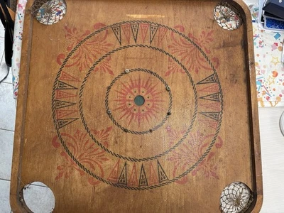 Antique - 2-Sided Carrom Game Board - Style-E  - No. 1 - Larchena Vintage - Image 1 of 3