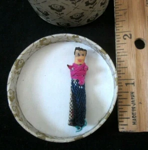 Vintage Handmade Small Worry Doll, Handmade in Mexico - Picture 1 of 9