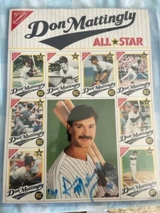 DON MATTINGLY Nabisco All-Star Topps 1989 Uncut Display Sheet - Bild 1 von 3
