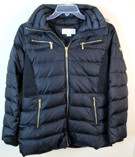 Michael Kors Cappotto Tampone Piuma Trapuntato Cappuccio Parka Lungo Donna PM