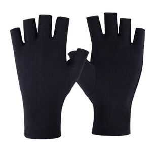 Women Fingerless Sun Protection Gloves Half Finger Sunscreen Anti-UV Gloves Soft