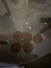 1975 New Pence 2P Coin X5