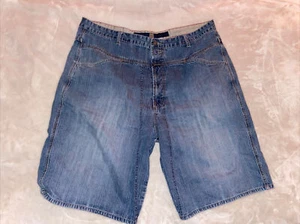 Marithe Francois Girbaud Jean Shorts Mens 42 Baggy Wide Long Skate Skater Y2K - Picture 1 of 14