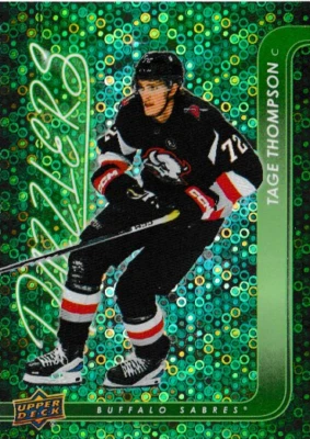 2024-2025 UD Series 2  Tage Thompson Green Dazzler DZ-72 NM - Image 1 of 3