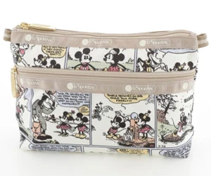 Lesportsac U046 Disney MICKEY Mouse Comics Makeup COSMETIC CLUTCH Bag Pouch - Picture 1 of 6