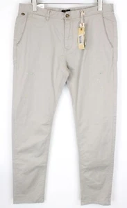SCOTCH & SODA Men`S Stuart Slim Pants W36/L34 Grey Painted Stretchy - Picture 1 of 11