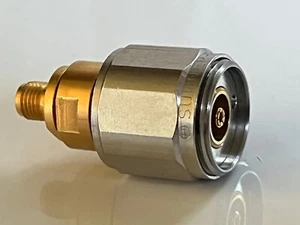 SUHNER PREMIUM APC-7 TO SMA FEMALE PRECISION RF COAXIAL ADAPTER FBA10A22 - Picture 1 of 4