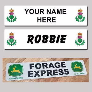 Alba Scotland Scottish Thistle HGV Trucker Windscreen SHOW NAME PLATES Sign  MTP - Picture 1 of 10