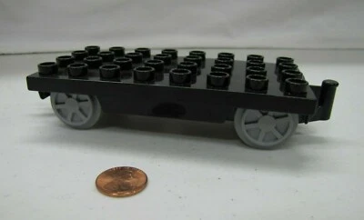 Lego Duplo Preto Cama Plana Trem Chassi Carro Thomas The Train Peça de Reposição - Imagem 1 de 4