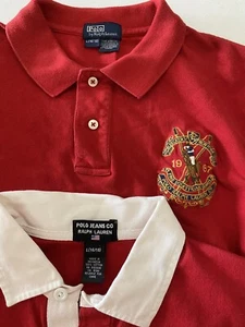 Polo Ralph Lauren Polo Shirt Red Boys Size L (16-18)  Men’s Size S  Lot Of 2 - Picture 1 of 11