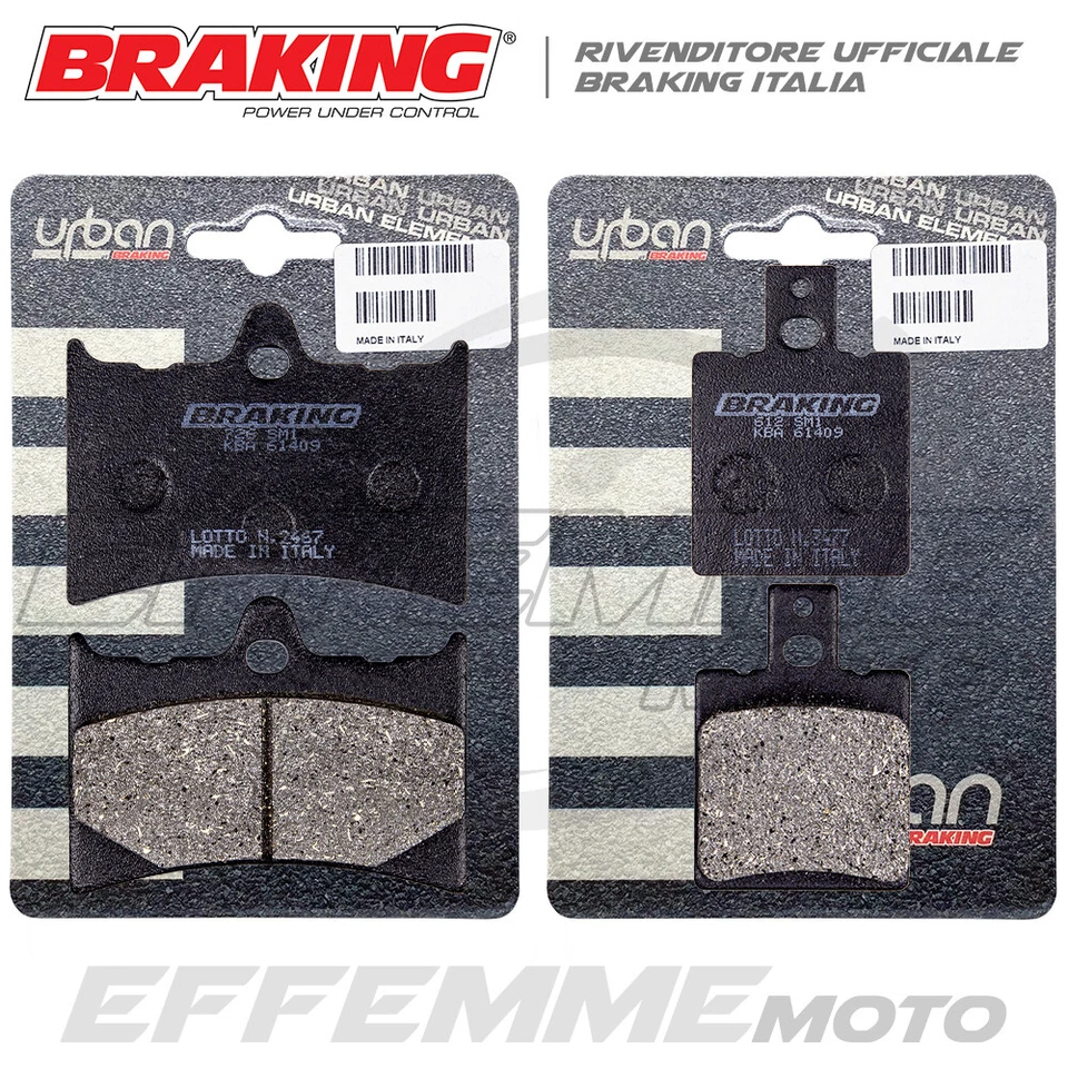 Pastiglie APRILIA RS 125 1992-2005 (Tutte le versioni) Kit Ant.+ Post. BRAKING