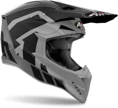 Casque Moto Cross Airoh WRAAAP RELOADED ANTHRACITE Off Road Casque Helmet Helm - Photo 1/2