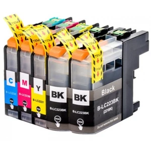 KIT 5 CARTUCCE COMPATIBILE LC223BK LC223C LC223M LC223Y X Brother DCP-J 562 DW - Afbeelding 1 van 1