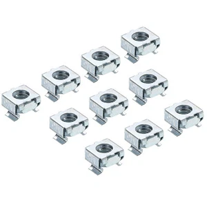 M5 Cage Écrous Carbone Acier pour Server Grille Cabinets, Bleu Blanc Paquet 30 - Photo 1/6