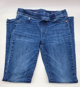 Girl's Vineyard Vines Blue Denim Tapered Leg Jeans Pull On Adjustable Waist 16 - Picture 1 of 7
