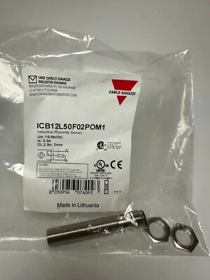 Carlo Gavazzi ICB12L50F02POM1 Inductive Proximity Sensor 10-36VDC -New Fast Ship - Image 1 of 4