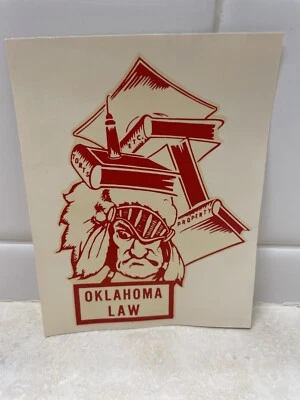 Calcomanías Angelus vintage - Universidad de Oklahoma - Derecho Foto 1 de 4