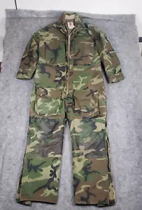 Vintage Columbia Overalls Men Large Goretx Hunting Woodland Camo Sports Wear USA - Picture 1 of 18