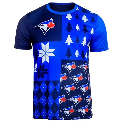 Camiseta FOCO MLB Para Hombre Toronto Blue Jays Ocupada Bloque Fea Cuello Redondo Foto 1 de 2