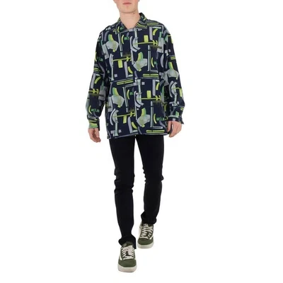 Camisa de manga larga Emporio Armani con estampado integral, talla mediana Foto 1 de 4