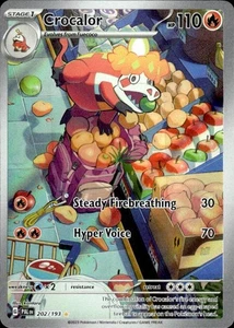 Pokemon Crocalor SV02: Paldea Evolved 202/193 casi como nuevo casi nuevo - Imagen 1 de 2