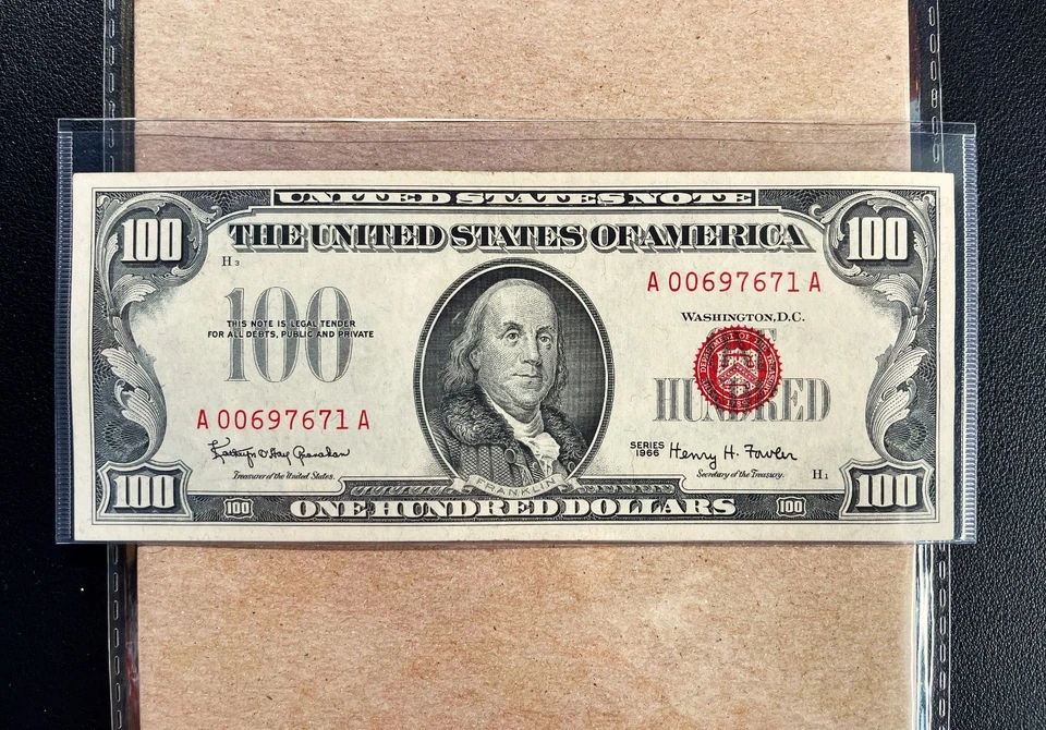 Fr. 1550 1966 $100 Legal Tender - XF - Image 1 of 2