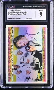 CGC Mint 9 1994-95 Score Platinum Team Set 241 Wayne Gretzky  - Picture 1 of 2