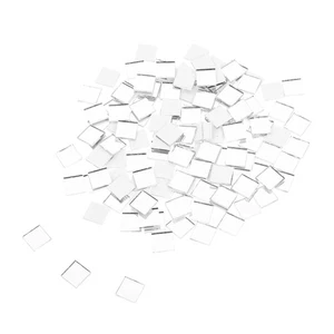 100 Pcs Tiny Mirror Tiles for Crafts Wall Self Adhesive Decorative Mirrors - Picture 1 of 18