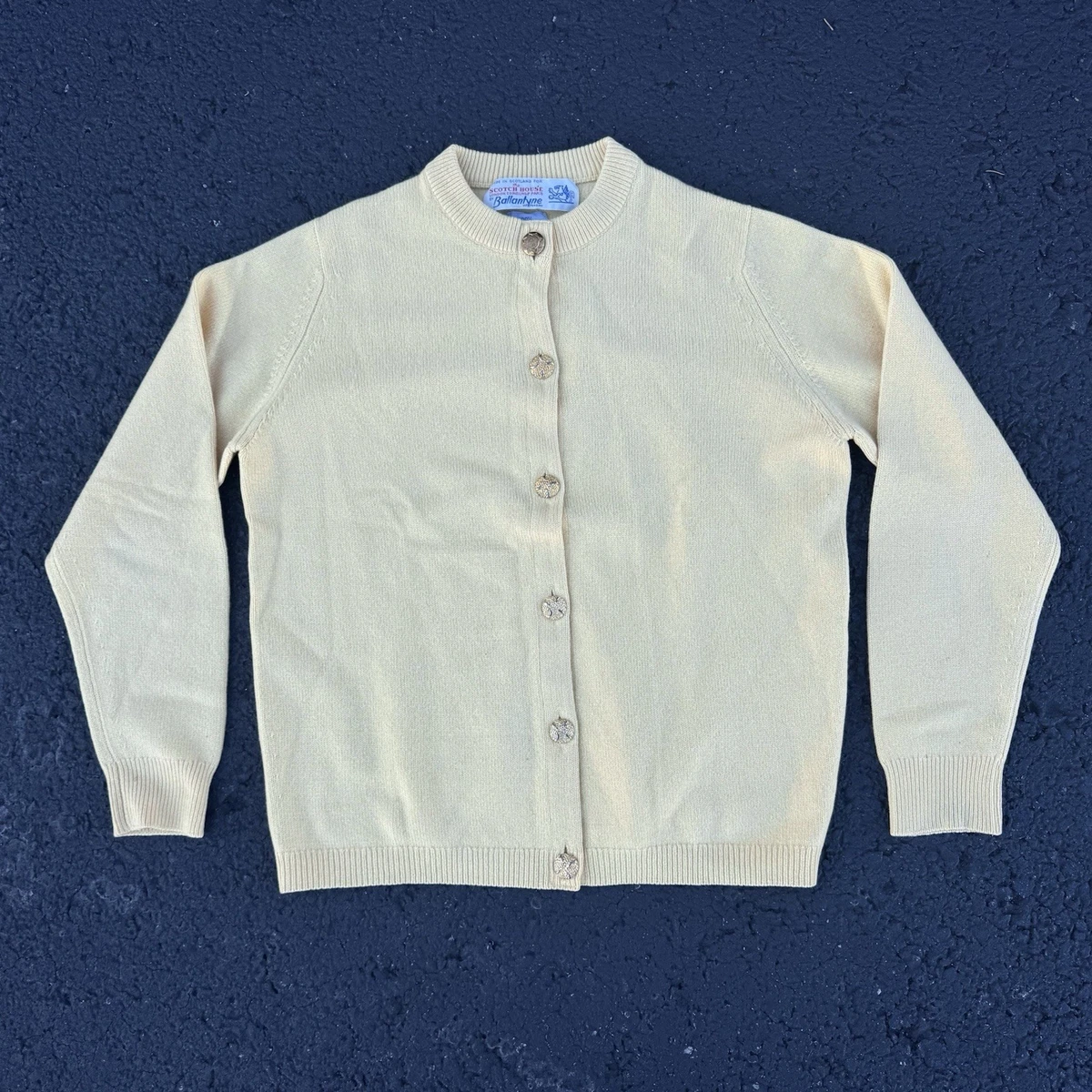 トップス 90s Ballantyne Pure Cashmere Cardigan 48 90s Ballantyne Pure Cashmere Cardigan 48
