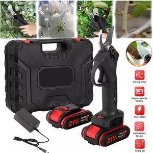 Electric Pruning Shears Cordless Pruner Brushless Branch Cutter with 2 Batteries - Picture 1 of 12