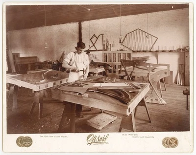 FOTO ANDERSON PIAN MAKERS AT WORK MINNEAPOLIS 1890 POR MEDALLISTA DE ORO OPSAHL Foto 1 de 2