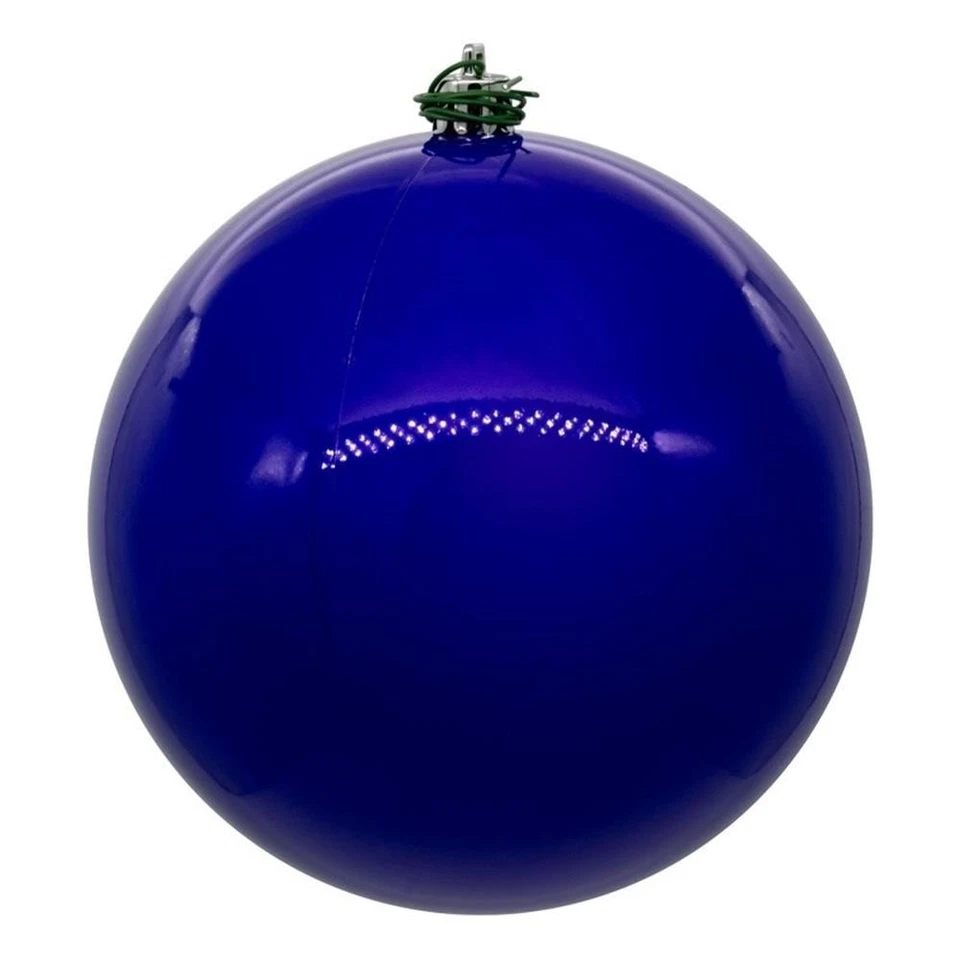 Vickerman 10" Traditional Plastic Ball Ornament in Purple Pearl - Изображение 1 из 1