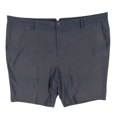 Dunning 高尔夫斜纹短裤男式 42 码海军蓝平前弹力性能 — 第 1/4 张图片