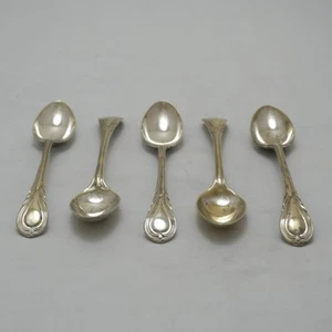 Cubiertos de servicio de plata LILY Design cinco huevos/cucharas de café - Imagen 1 de 3