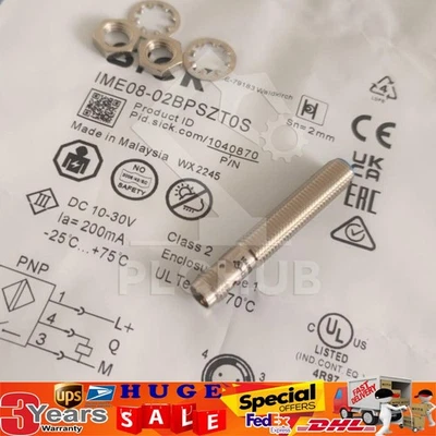 New SICK IME0802BPSZT0S IME08-02BPSZT0S 1040870 Proximity Sensor Switch 10-30VDC - Image 1 of 4
