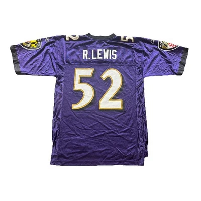 Camiseta deportiva Baltimore Ravens mediana Ray Lewis para hombre púrpura Reebok  Foto 1 de 4