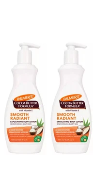 2x Palmers Beurre de Cacao Lisse Radiant avec Vitamine E Corps Lotion 400ml - Photo 1/3