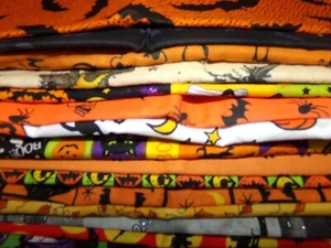 HALLOWEEN Witch BAT cat OWLS House Cotton quilt FABRIC U-Pick 1/2 yd BTHY - Picture 1 of 27