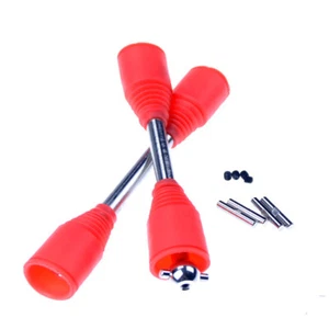 FLMLF 2pc Red 9mm Dogbone Out Drive Shaft for 1/5 RC HPI Baja 5B 5T 5SC RV KM FG - Picture 1 of 7