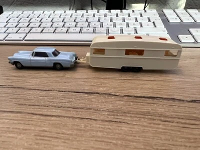 WIKING Ford Continental Con Caravana En Buenas Estado - Imagen 1 de 4