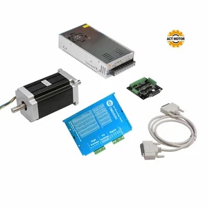 1Axis Nema 34 Stepper Motor 1600 oz.in 3.5A Dual Shaft&Driver control DM860H CNC - Bild 1 von 11