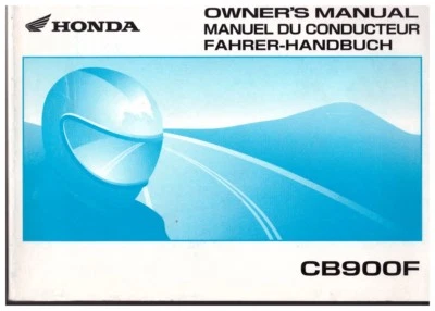 Manual Del Propietario ; Manual Del Conductor Honda CB900F Hornet Edición 2001 - Imagen 1 de 2