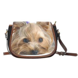 Yorkie Saddle Bag Christmas Gift Cross Body Zipper Bag Purse Gift - Picture 1 of 1