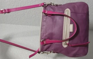 Coach F23911 Daisy Spectator feines Leder mia lila + grau mit Riemen sehr guter Zustand + - Bild 1 von 15