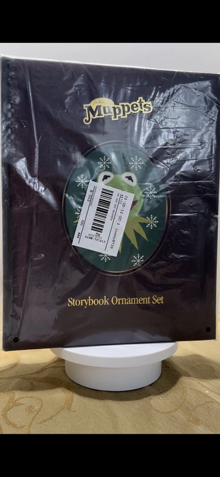 Juego de caja de adornos de libro de cuentos Disney LOS MUPPETS Navidad Kermit Miss Piggy #44752 Foto 1 de 1
