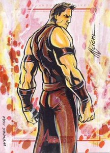2012 Marvel Greatest Heroes Avengers sketch card da Silva Wonderman