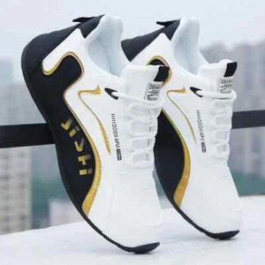 Men Shoes Casual Fashion Sneakers Slip on Male Sport Running Shoes Breathable - Picture 1 of 26